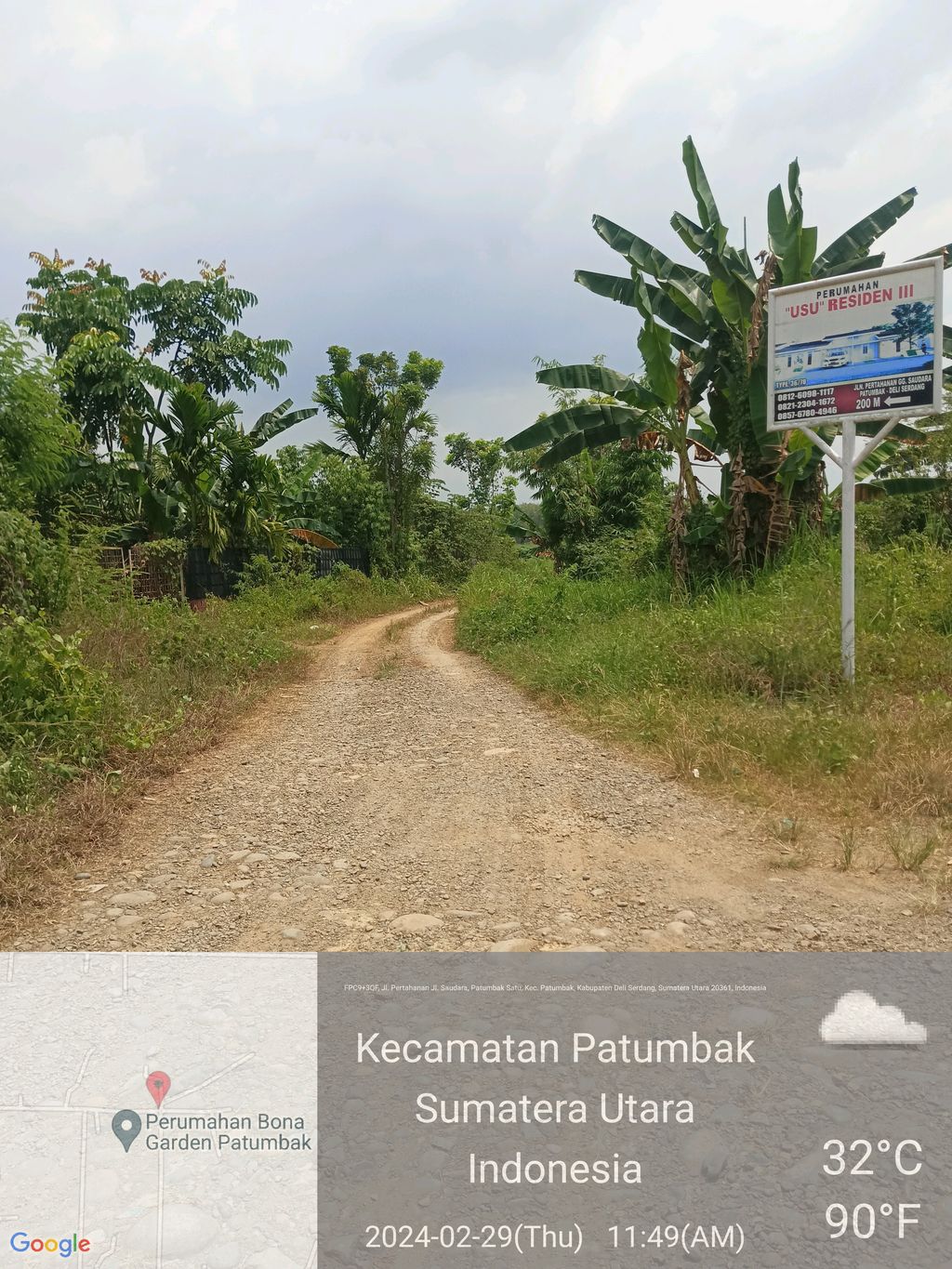 foto gerbang perumahan Perumahan USU Residence Tahap III