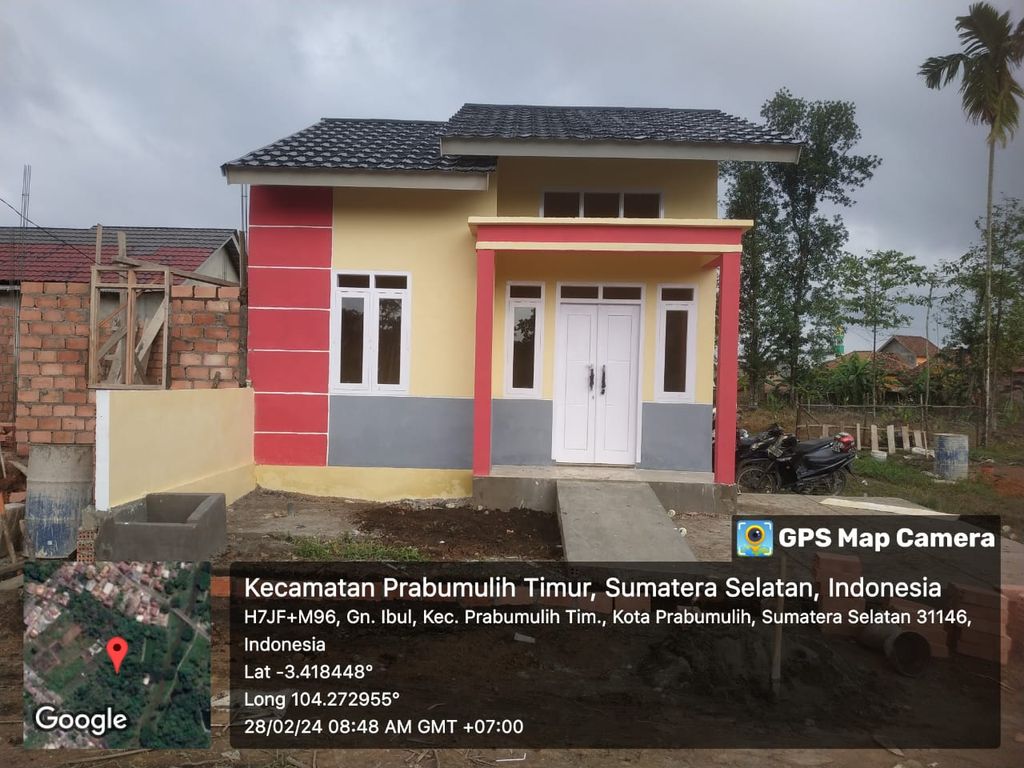 foto tampak rumah tipe 36 perumahan Griya Mustika Sejahtera