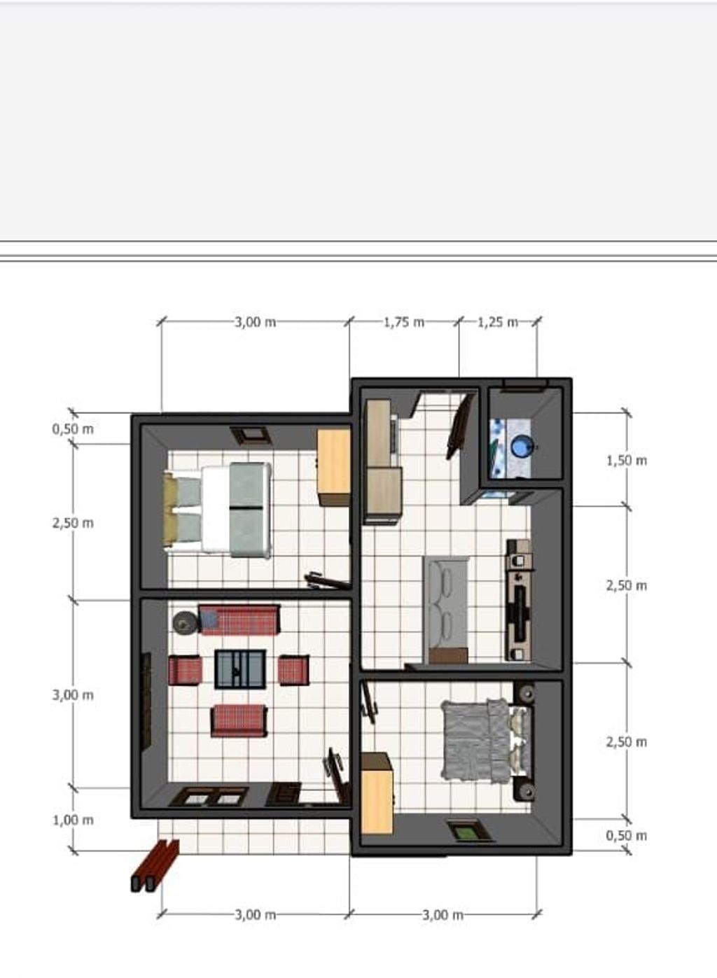 foto denah rumah tipe 36 perumahan SEJAHTERA REGENCY
