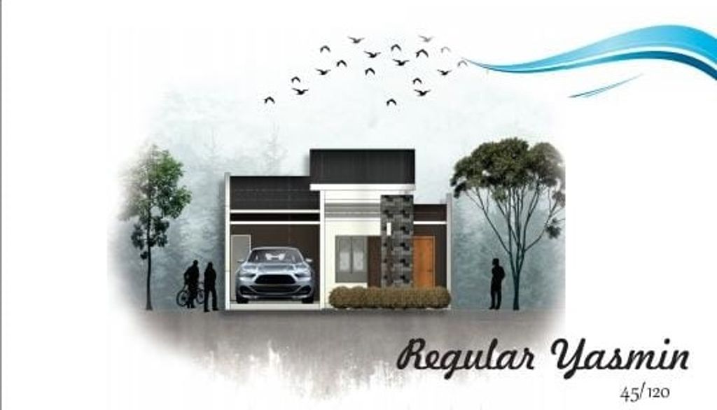 foto tampak rumah tipe Lotus perumahan Yasmin Residen