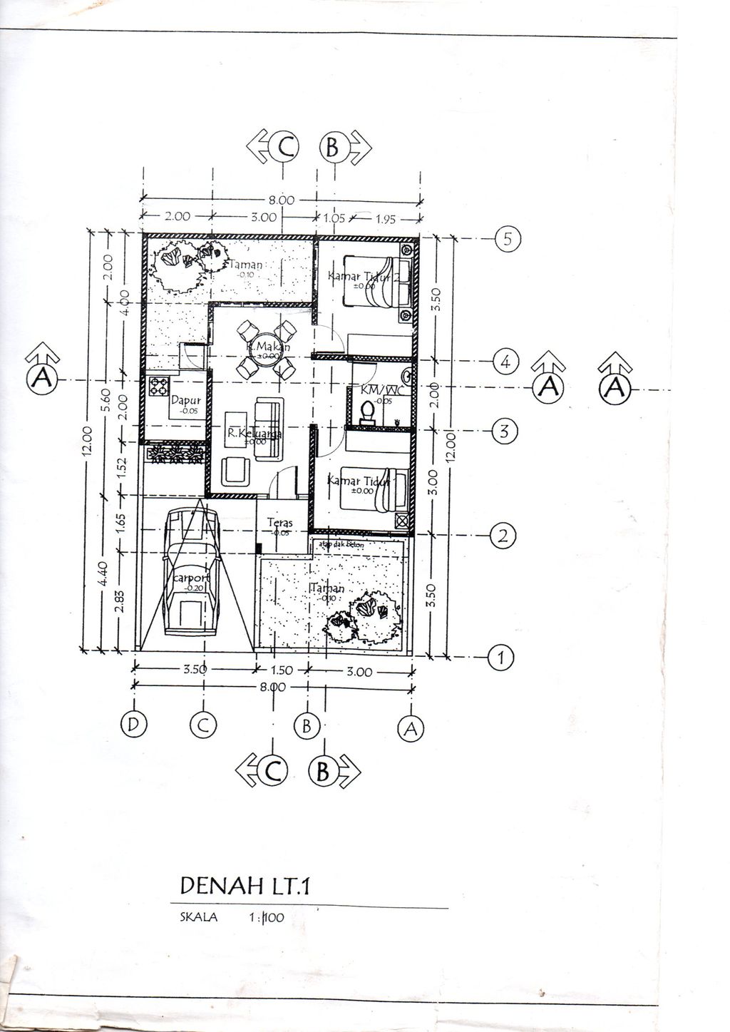 foto denah rumah tipe 45B perumahan PERUMAHAN MENARA LASWI
