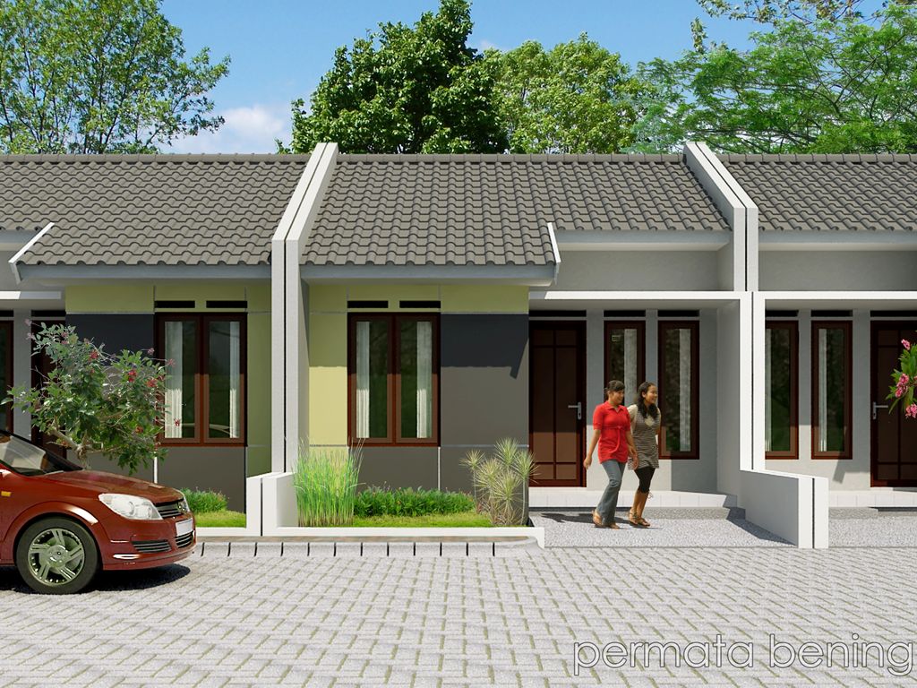 foto tampak rumah tipe 36 perumahan PERMATA BENING TAHAP-2