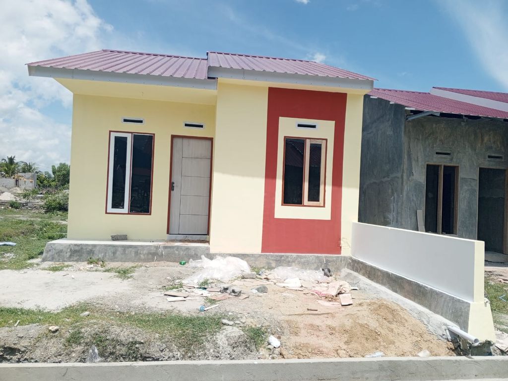 foto tampak rumah tipe 36 perumahan Selebes Land