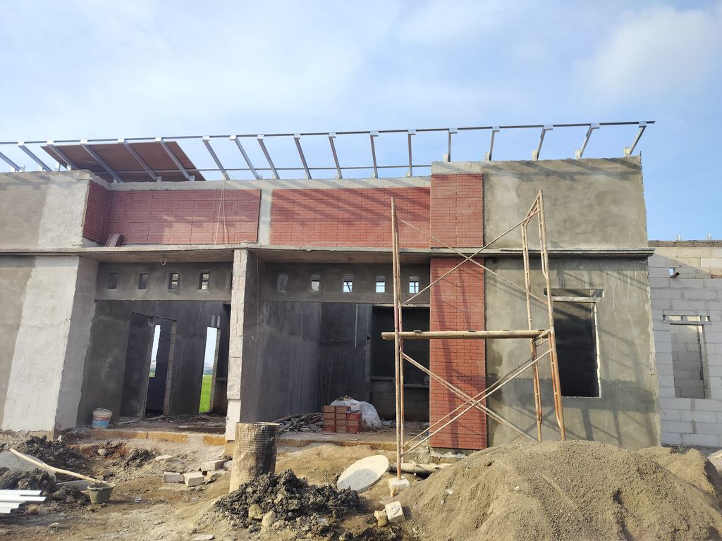 foto tampak rumah tipe Blok A perumahan Graha Pandawa