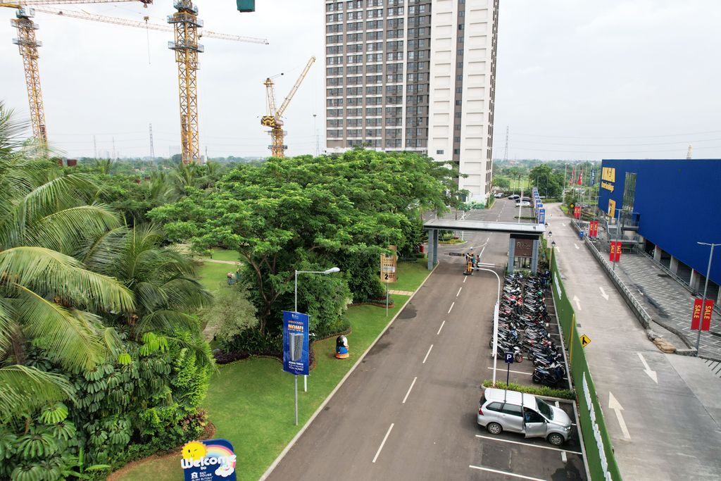 foto gerbang perumahan Apartemen Skyhouse Alam Sutera