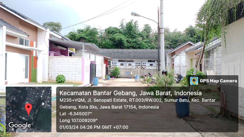 foto posisi tengah perumahan Senopati Estate