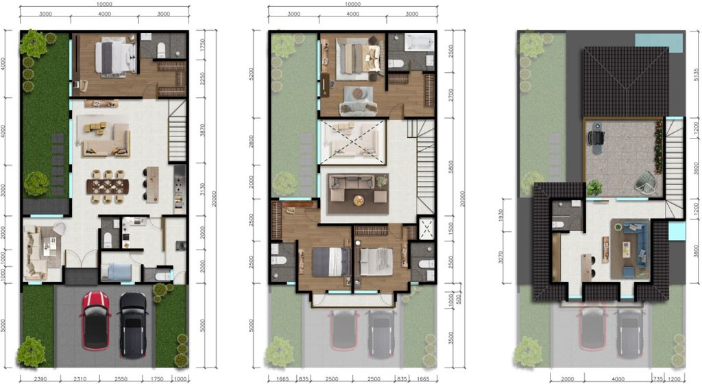 foto denah rumah tipe B-279-200 perumahan CITRAGRAND CIBUBUR CBD/CITRAGRAND 2 ( CLUSTER BRUNNERA tahap 1)