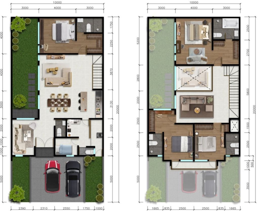 foto denah rumah tipe B-230-200 perumahan CITRAGRAND CIBUBUR CBD/CITRAGRAND 2 ( CLUSTER BRUNNERA tahap 1)