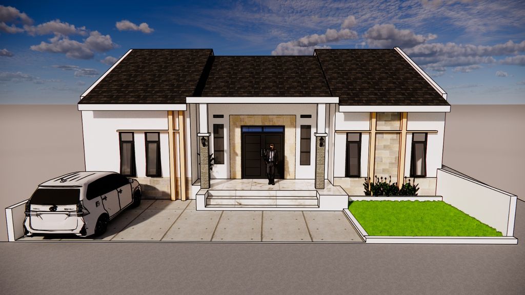 foto tampak rumah tipe 96/144 perumahan GRIYA REZKI RESIDENCE