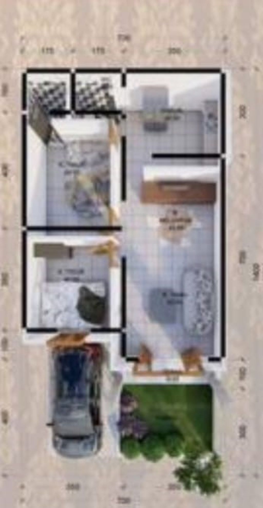 foto denah rumah tipe 70/98 perumahan GRIYA REZKI RESIDENCE