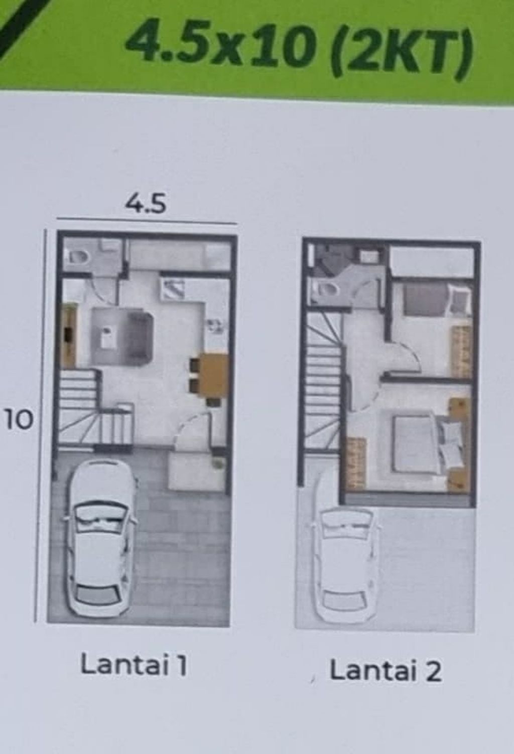 foto denah rumah tipe Brown badan 8 perumahan RUMAH MILENIAL-PIK 2 EXTENSION