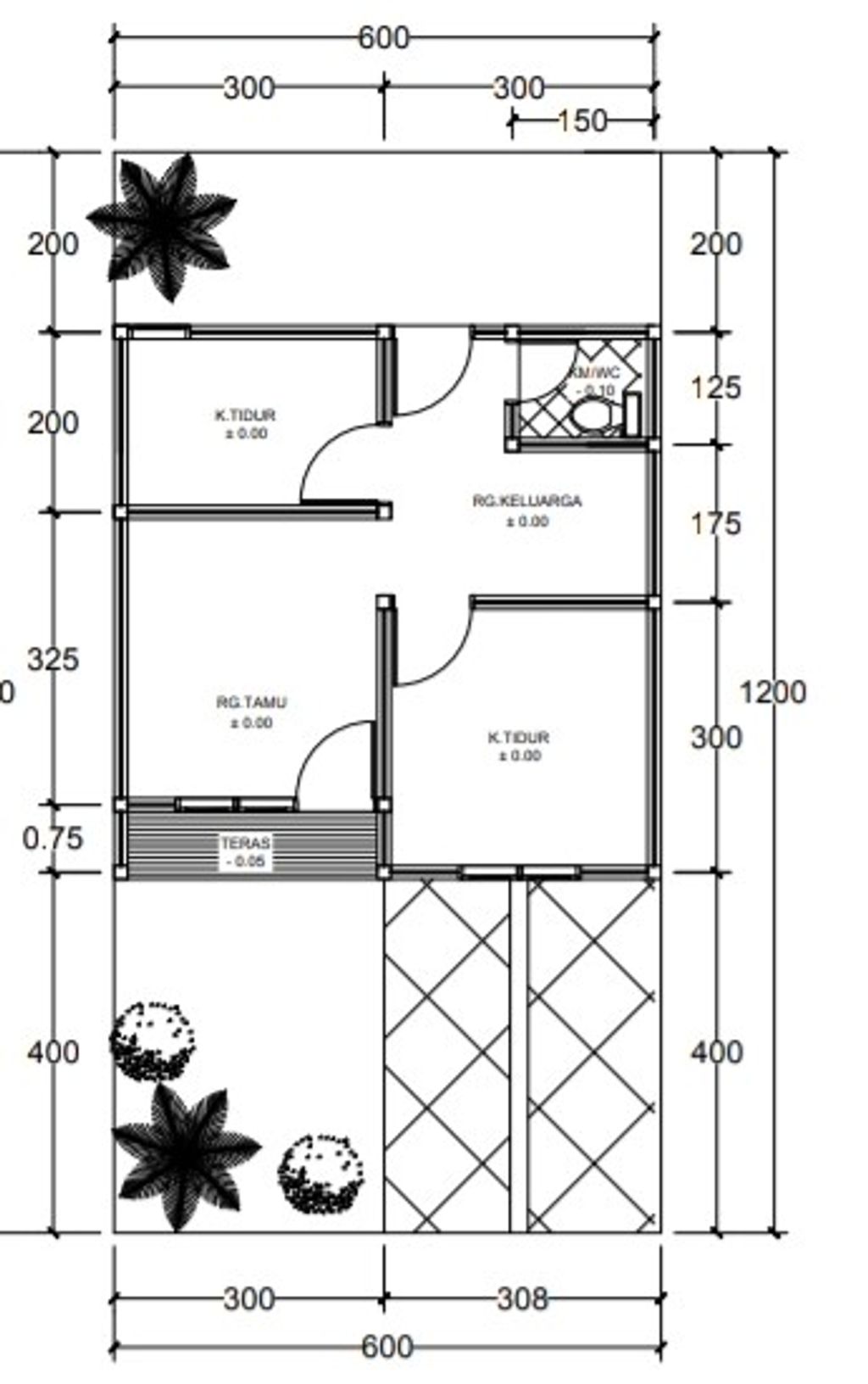 foto denah rumah tipe 36 perumahan SAWITTO INDAH 4 TAHAP 2