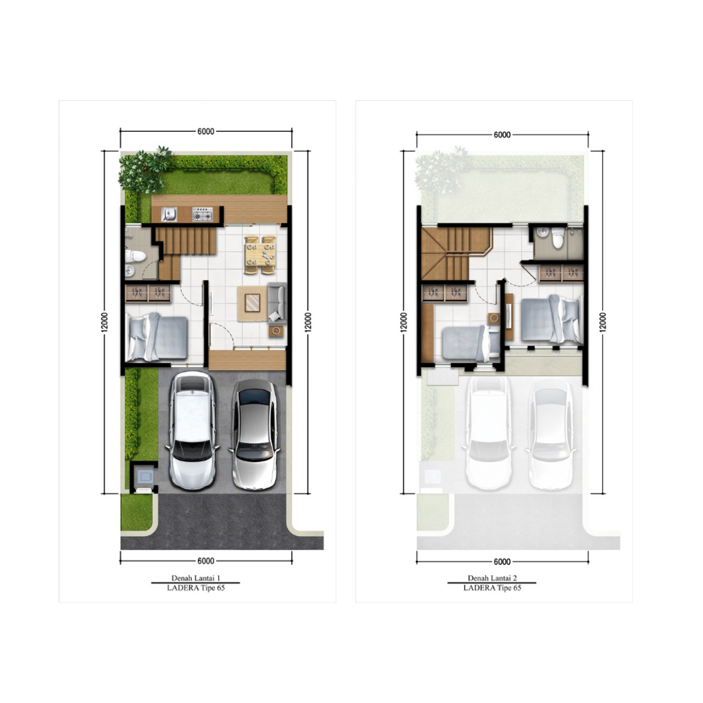 foto denah rumah tipe 66 - THOMPSON perumahan Grand Duta City, Bekasi - 3