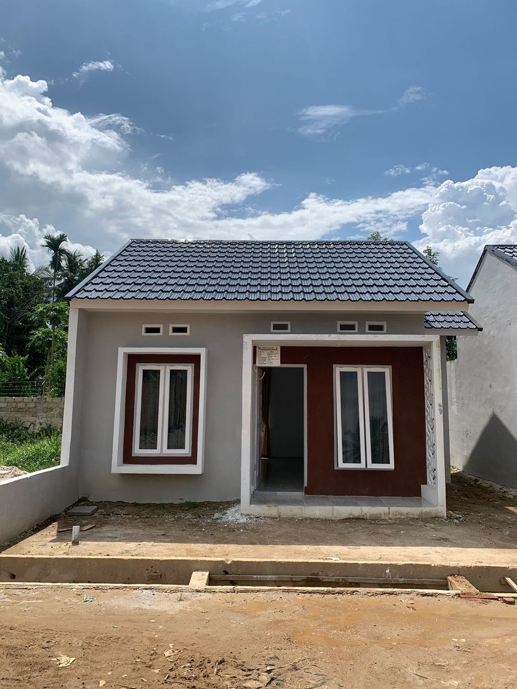 foto tampak rumah tipe 36 perumahan Yahnul Residence