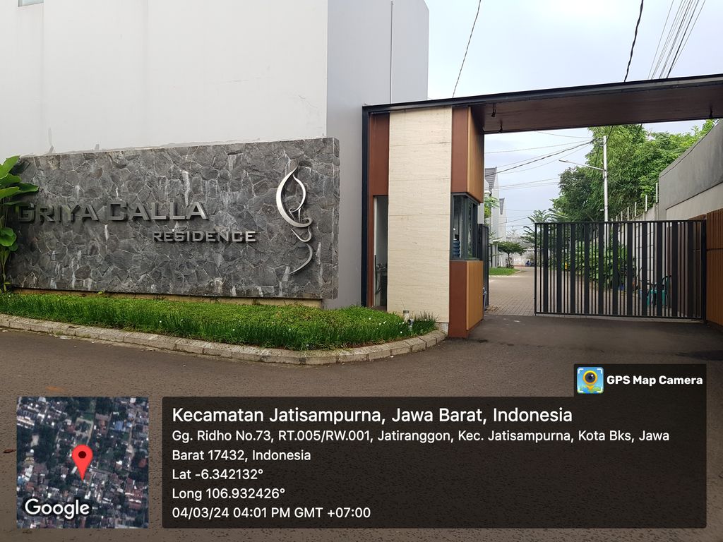 foto gerbang perumahan GRIYA CALLA RESIDENCE