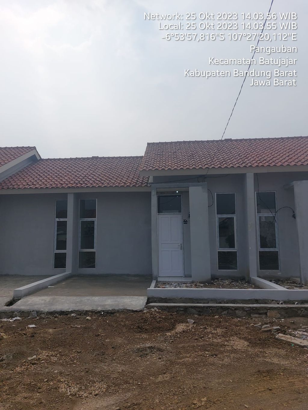 foto tampak rumah tipe 30 perumahan PANGAUBAN SILIH ASIH TAHAP 6