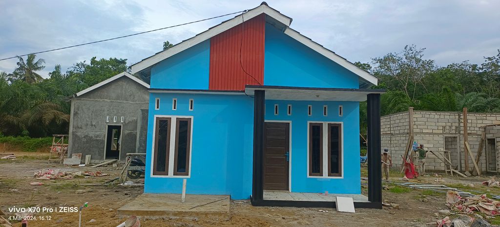 foto tampak rumah tipe 36 perumahan PERMATA RESIDENCE DUA