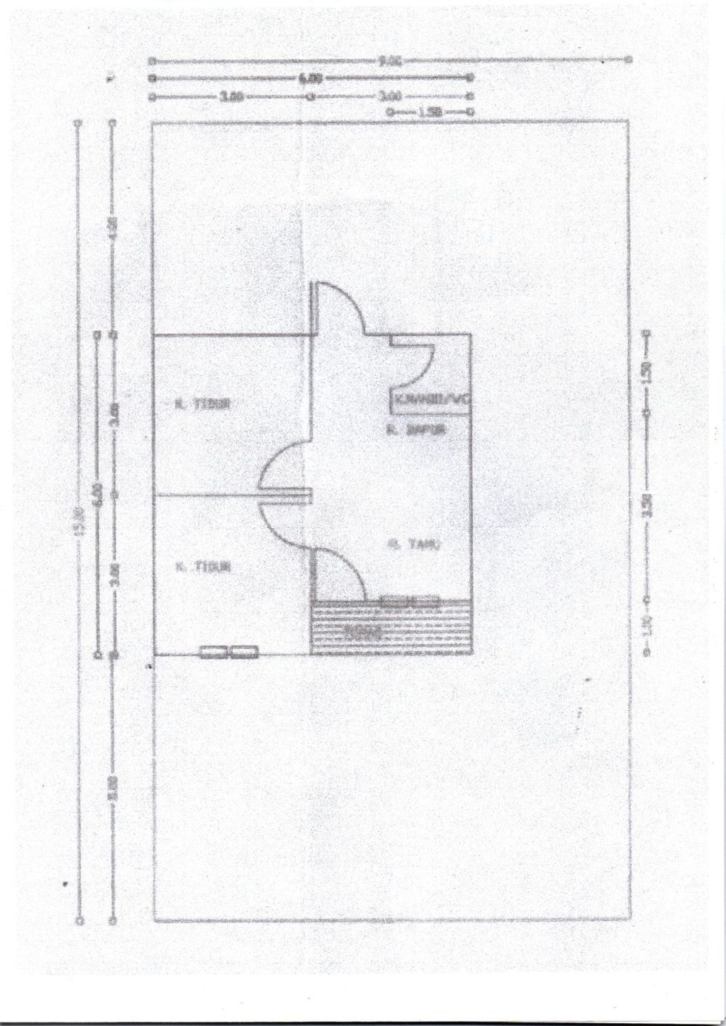 foto denah rumah tipe CKR SUBSIDI 36 perumahan CITRA KHASANAH RESIDENT