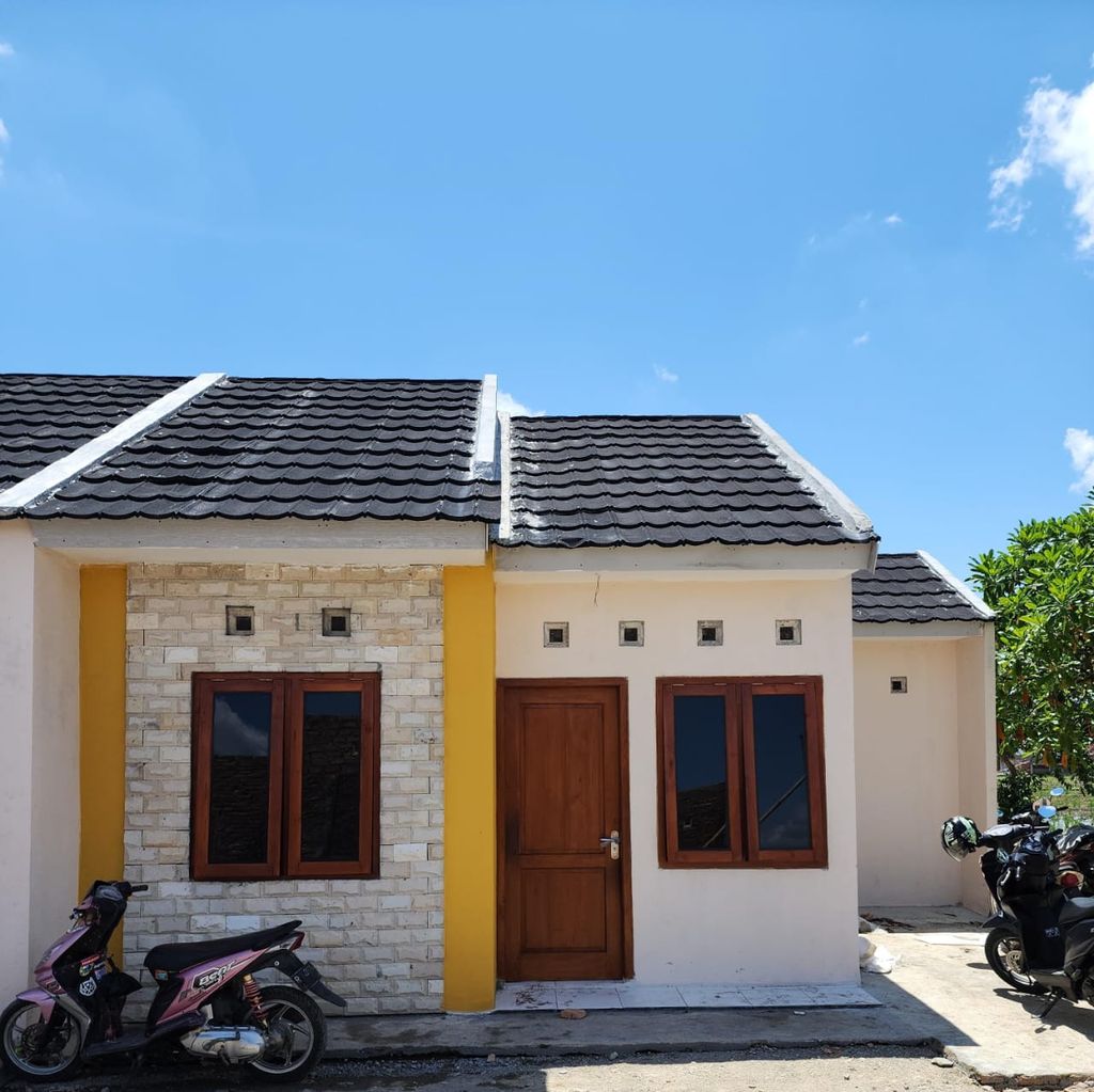 foto tampak rumah tipe 30 perumahan Pandawa Regency 4