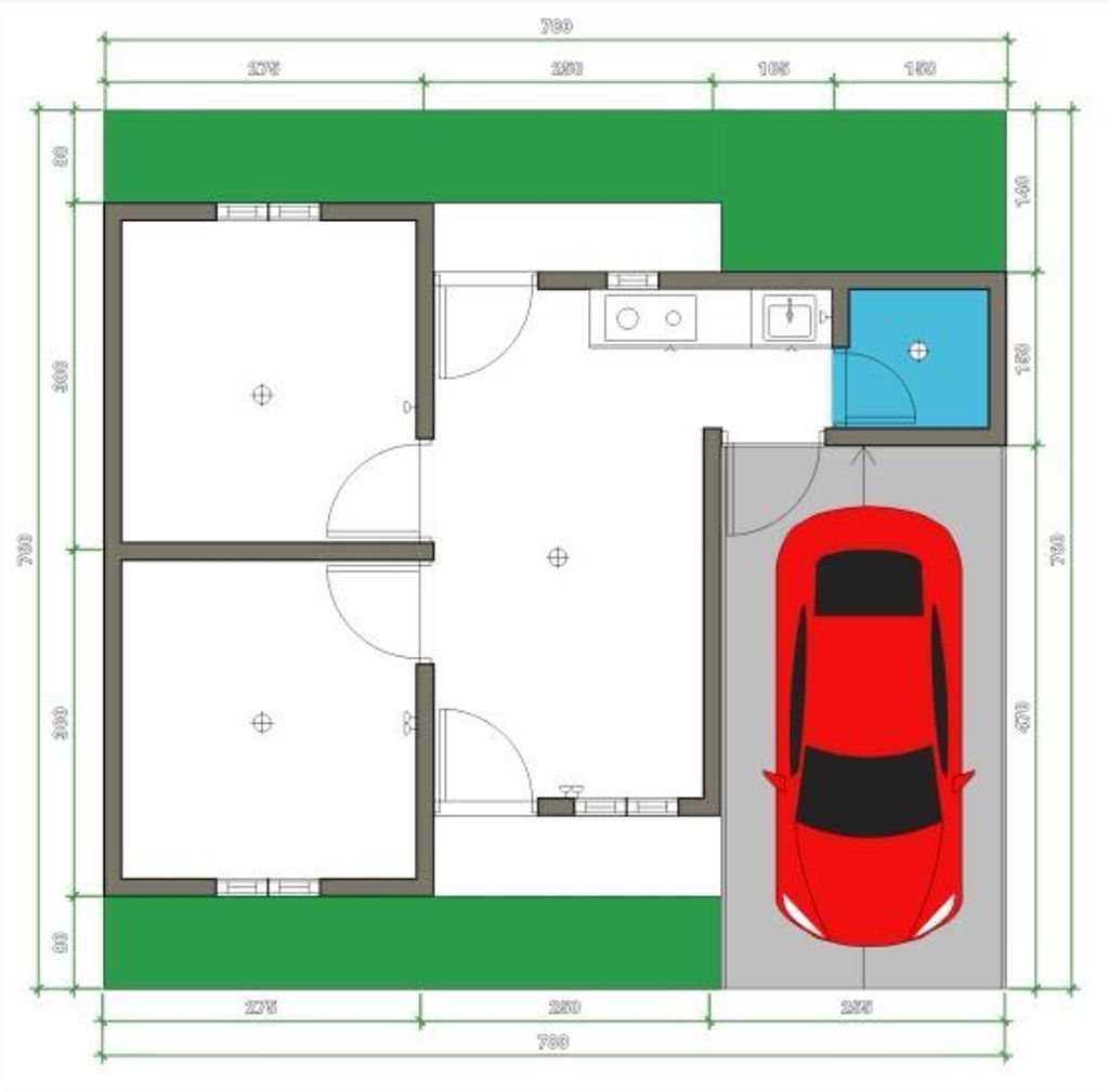 foto denah rumah tipe 30 perumahan Pandawa Regency 4