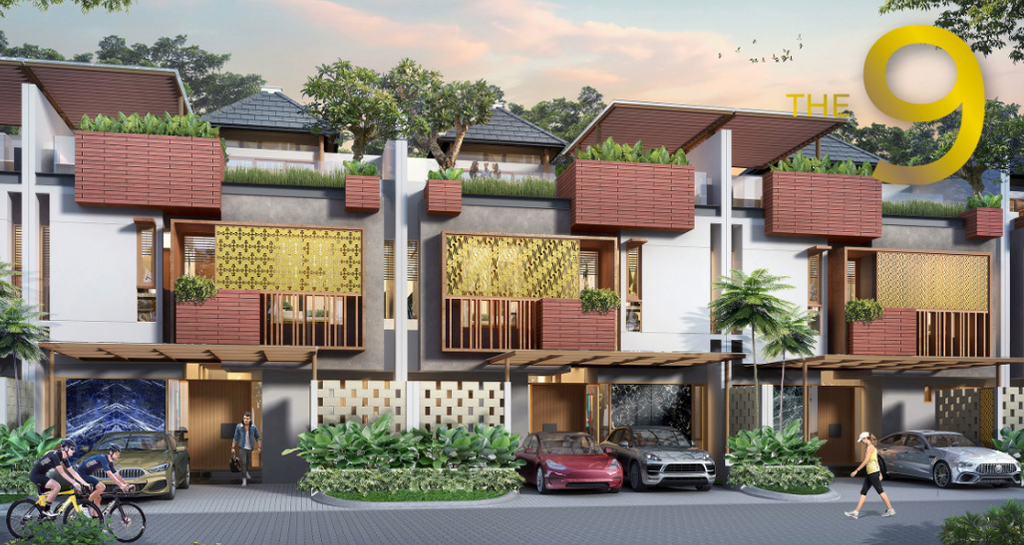 foto tampak rumah tipe The 9 Std perumahan Cluster Heritage - Puri 11