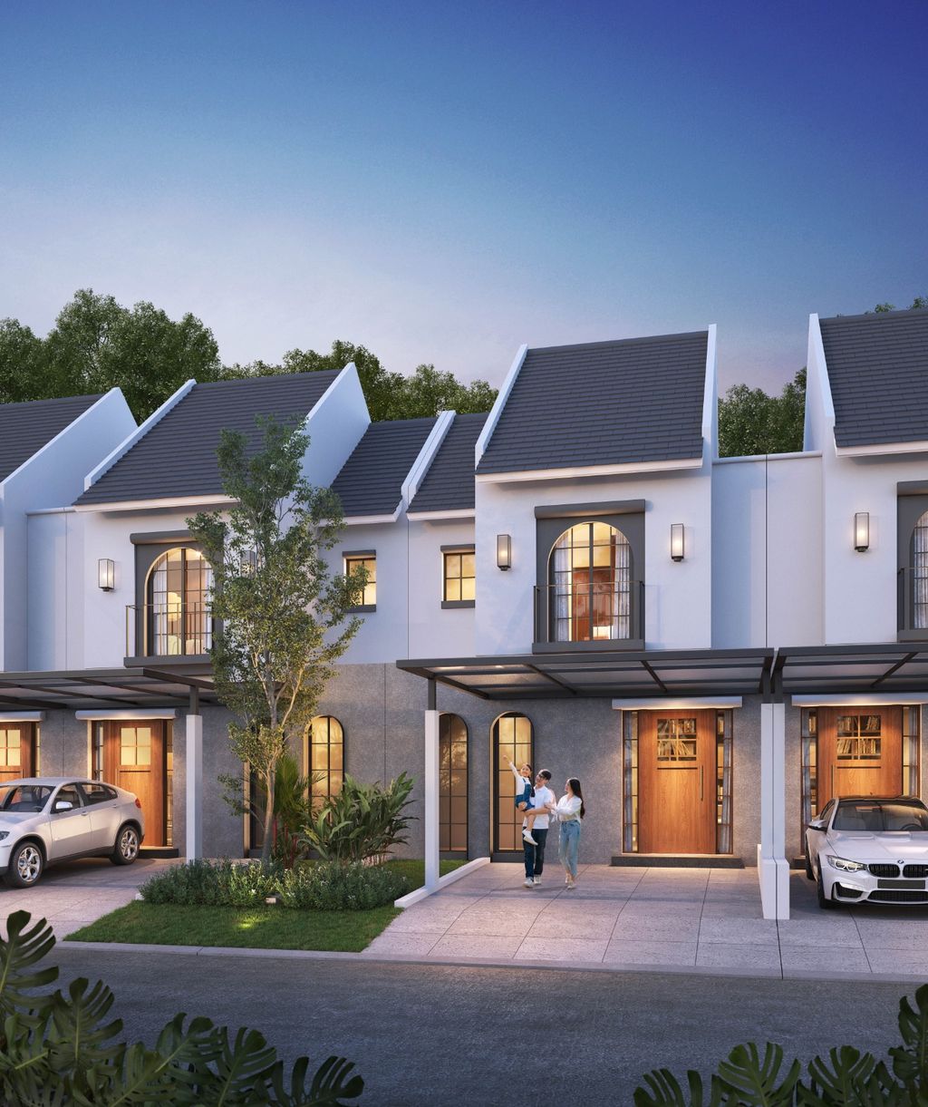 foto tampak rumah tipe ALMYA perumahan CITRASUN GARDEN SEMARANG
