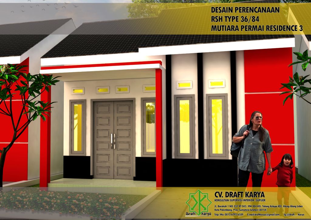 foto tampak rumah tipe 36 perumahan Mutiara Permai Residence 3 (Tahap II)