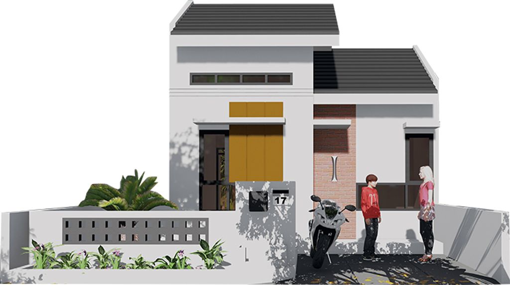 foto tampak rumah tipe 36/98 perumahan 7 ARUMBA II