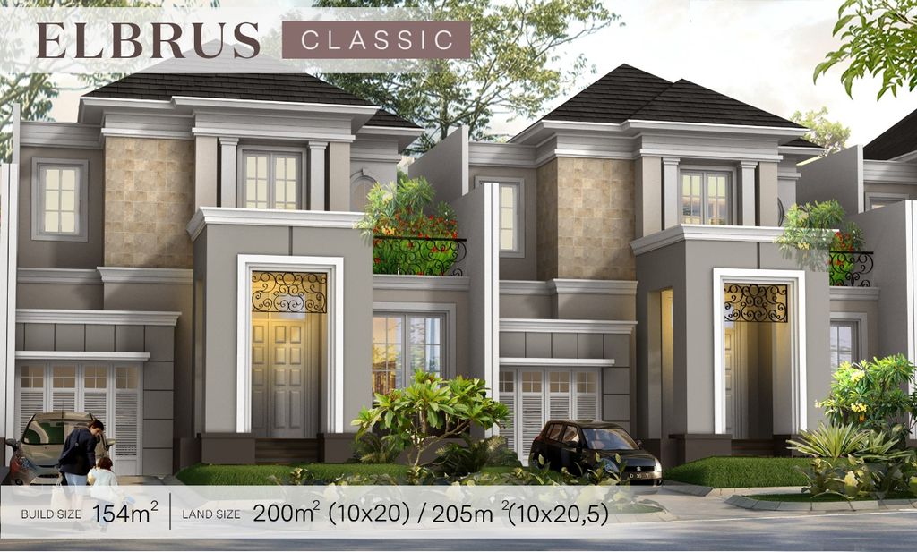 foto tampak rumah tipe ELBRUS FLAT EXTENSION perumahan CITRA SENTUL RAYA