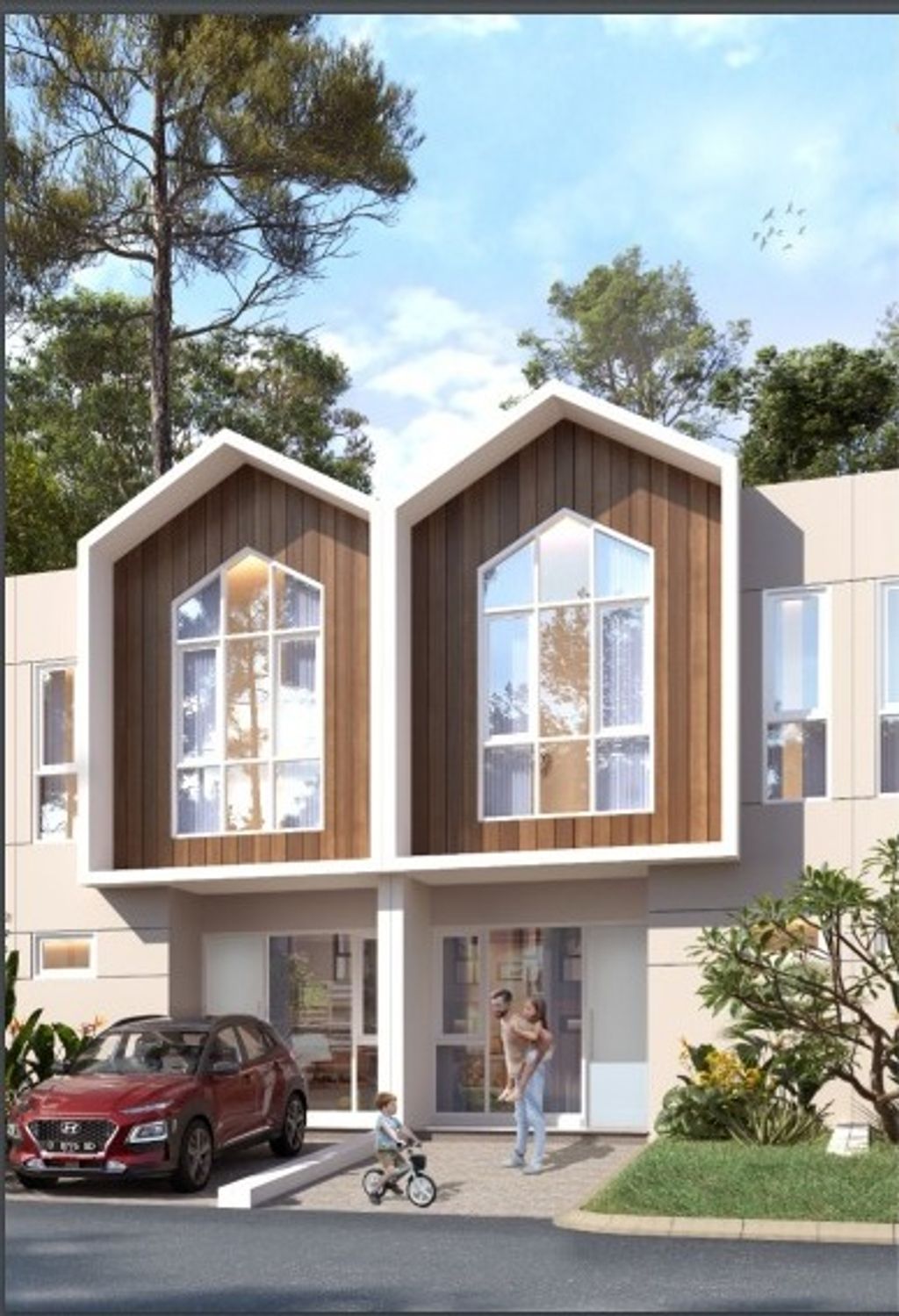 foto tampak rumah tipe AYAKA 2 STD - EXTENSION perumahan CITRA ECOPOLIS RAYA - ECO RESIDENCE - BELLE FLEUR EXT