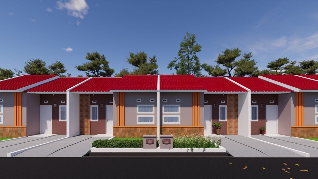 foto tampak rumah tipe 29NJ. (2024) perumahan Kepuren Residence (Ranjeng)