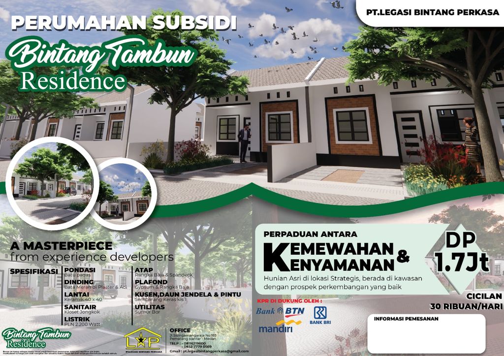 foto tampak rumah tipe 36 perumahan BINTANG TAMBUN RESIDENCE