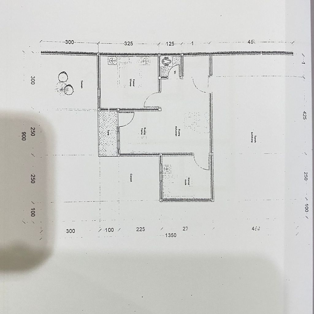 foto denah rumah tipe 36 perumahan VILLA REZKY PERDANA