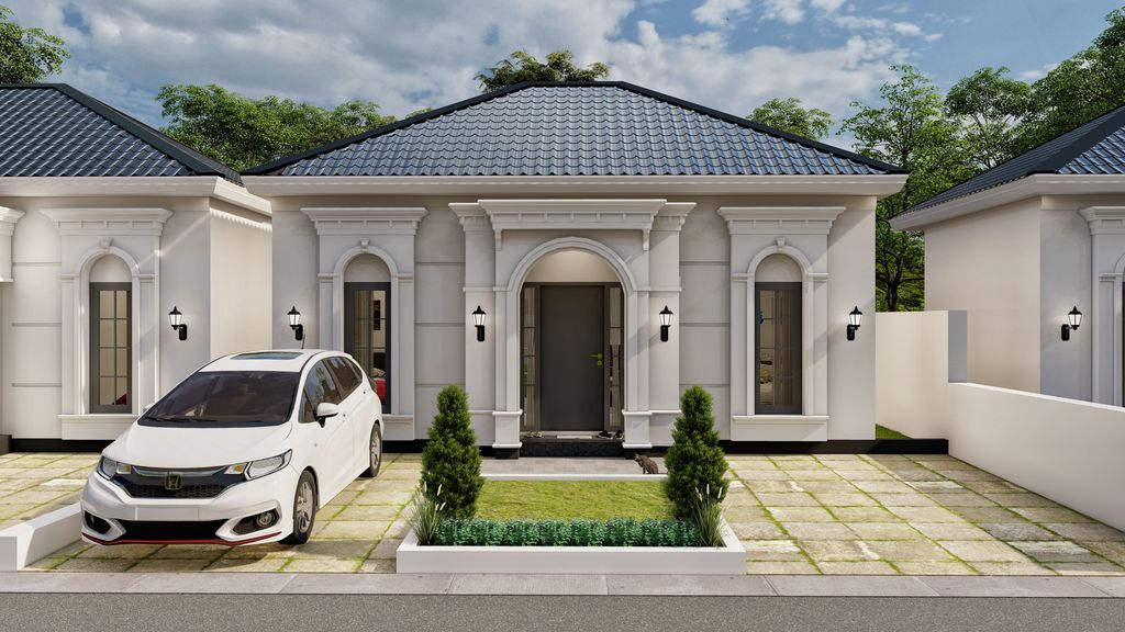 foto tampak rumah tipe 36 perumahan ASADEL LIVING TAHAP II