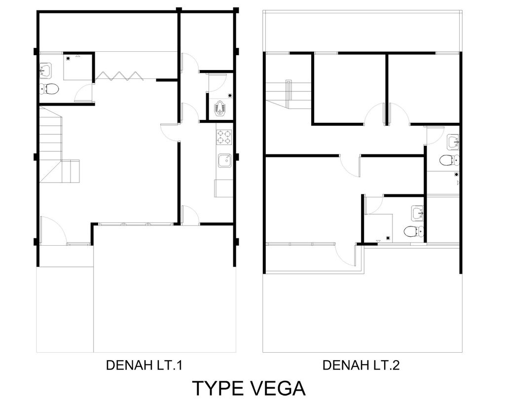 foto denah rumah tipe VEGA perumahan VICTORIASPRING