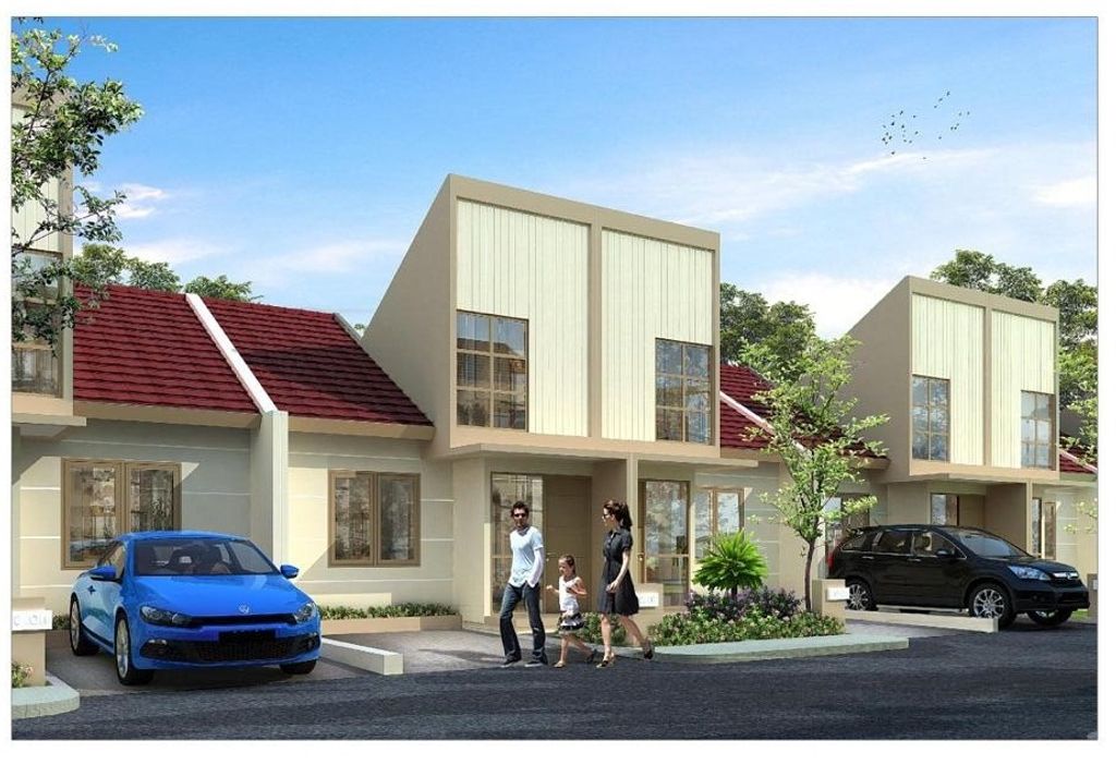 foto tampak rumah tipe VIOLA perumahan VICTORIASPRING