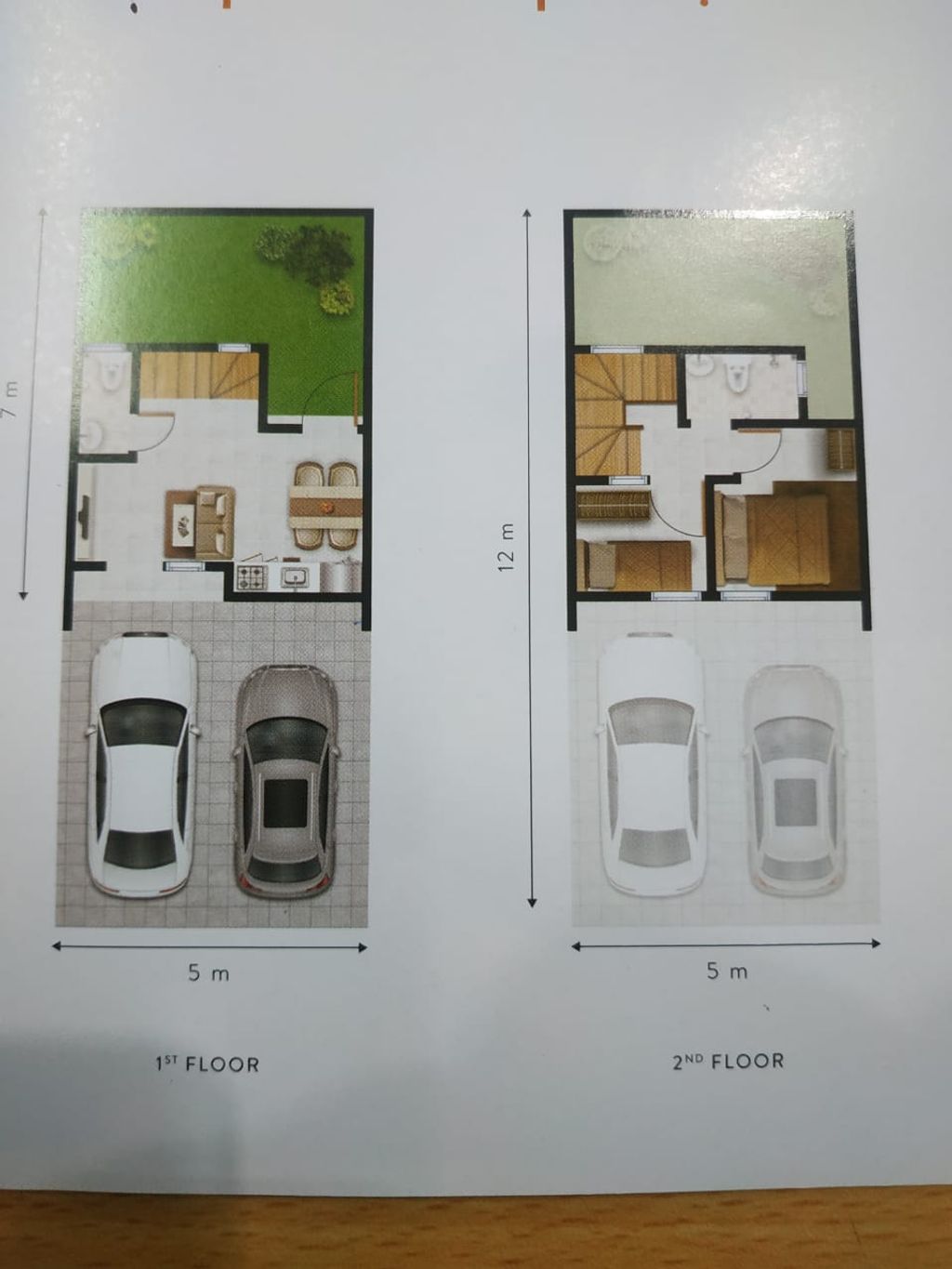 foto denah rumah tipe 5X12(40) perumahan MILLENNIUM CITY TAHAP II