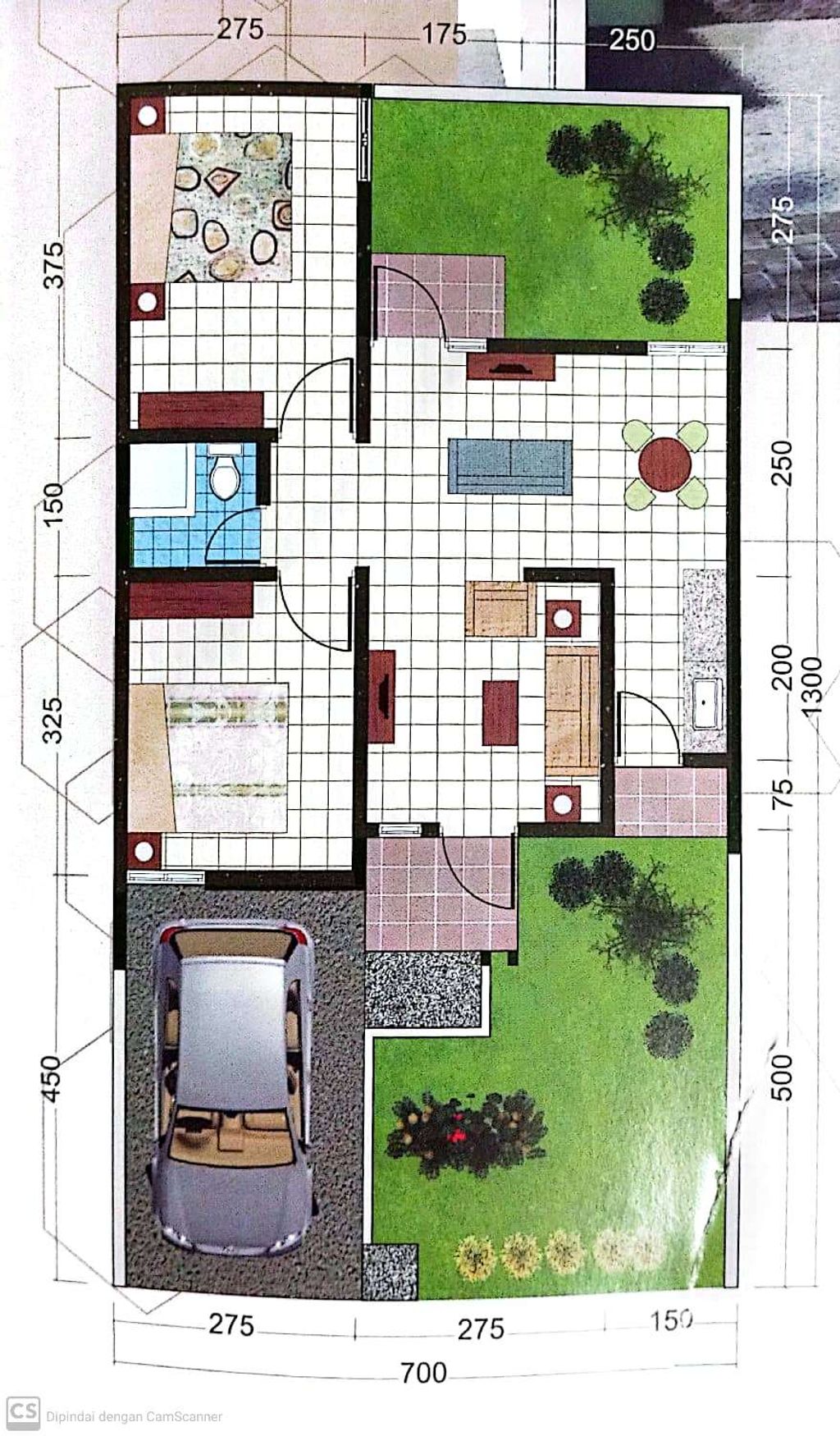 foto denah rumah tipe 45/91 perumahan KEMILAU SURYA