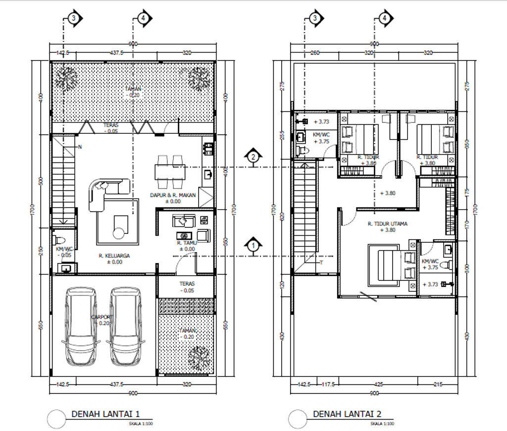 foto denah rumah tipe INARA perumahan GRAND SHARON RESIDENCE BLOK C2