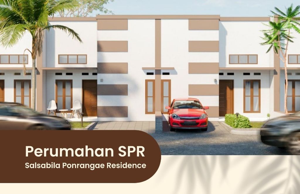 foto tampak rumah tipe 36 perumahan SALSABILA PONRANGAE RESIDENCE