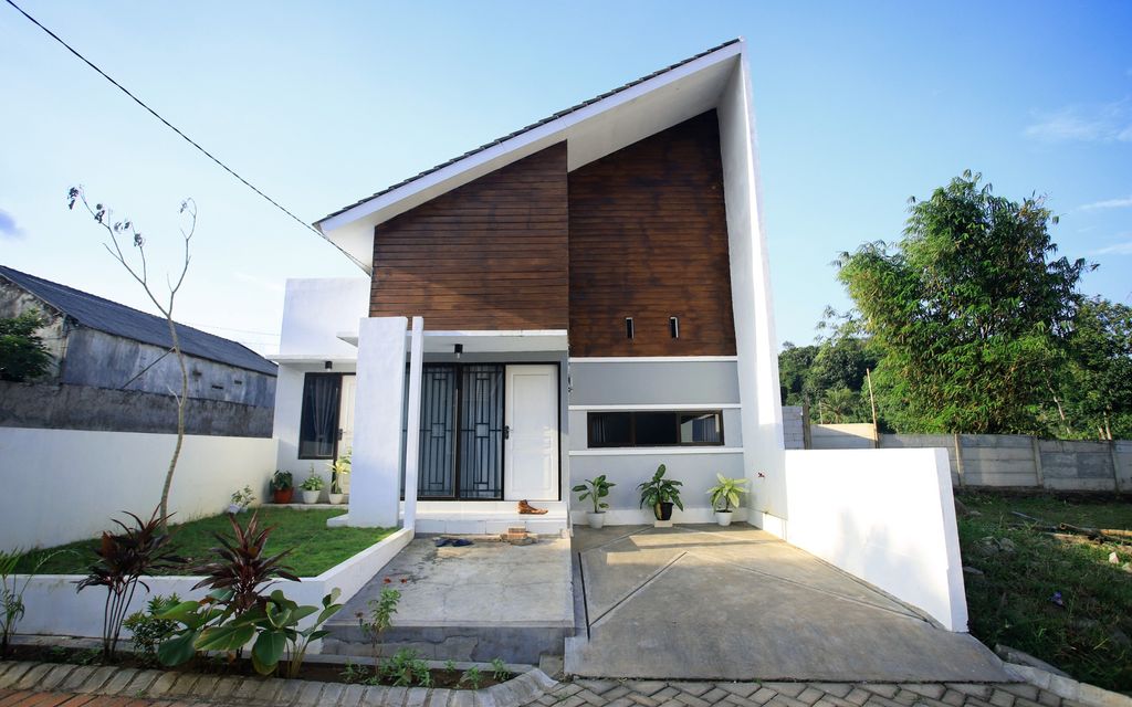 foto tampak rumah tipe 54 NEW perumahan Villa Bougenville Indah 2