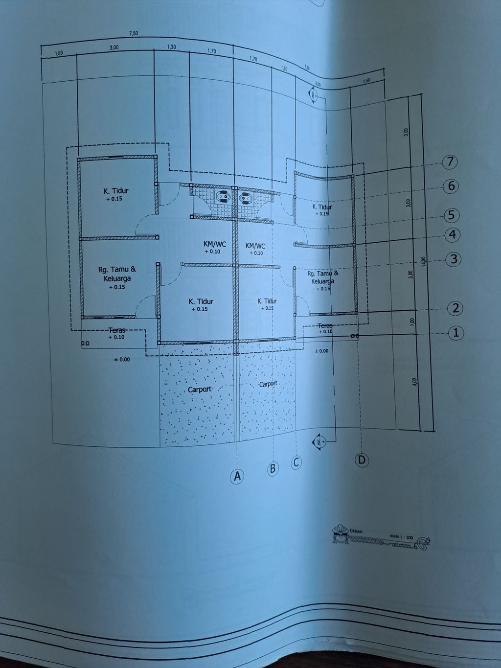 foto denah rumah tipe Subsidi 173 perumahan PERUMAHAN BINTAN TAMAN DELI