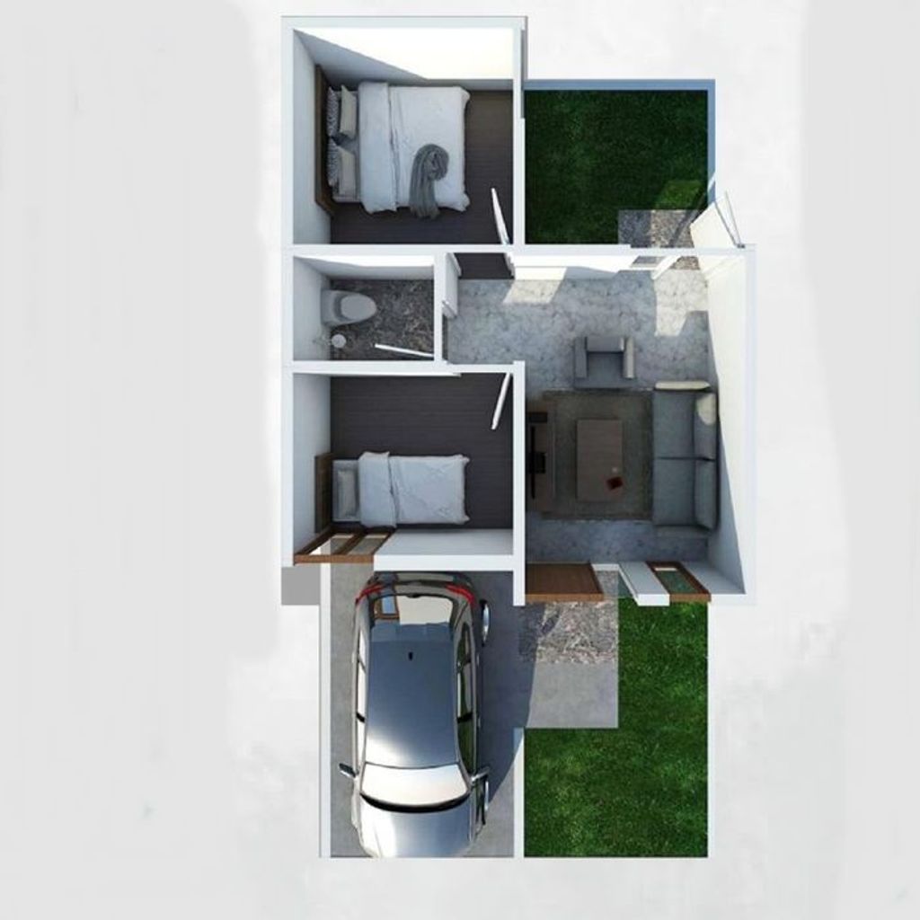 foto denah rumah tipe 45-72 perumahan PERUMAHAN PANORAMA GARDEN