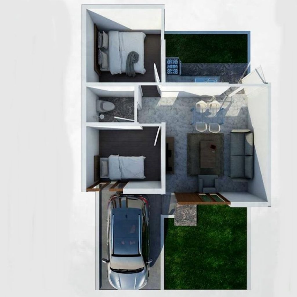 foto denah rumah tipe 36-72 perumahan PERUMAHAN PANORAMA GARDEN