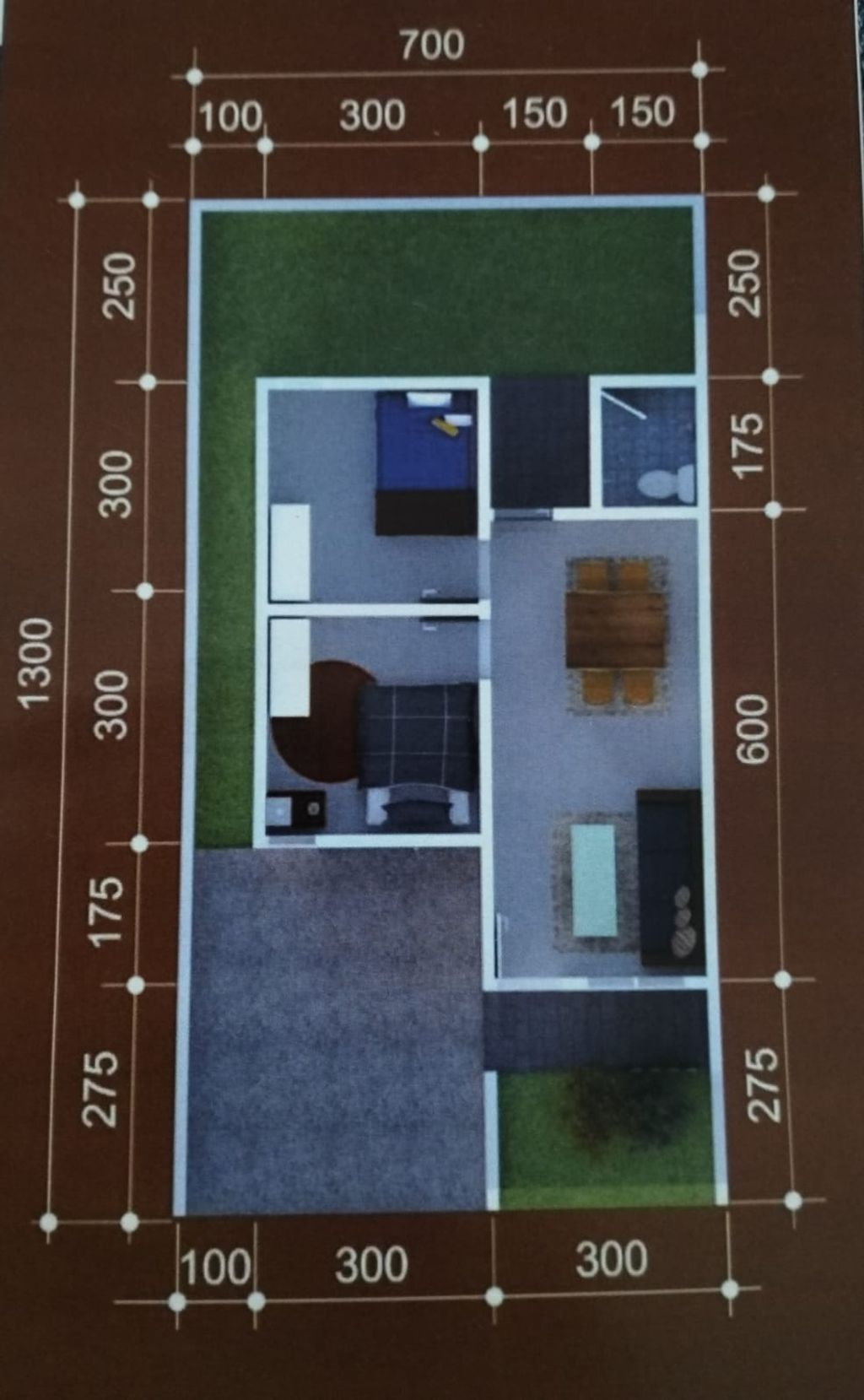 foto denah rumah tipe 36/91 perumahan AYUB RESIDENCE