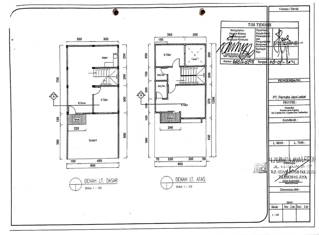 foto denah rumah tipe 95 perumahan PERMATA INTAN REGENCY