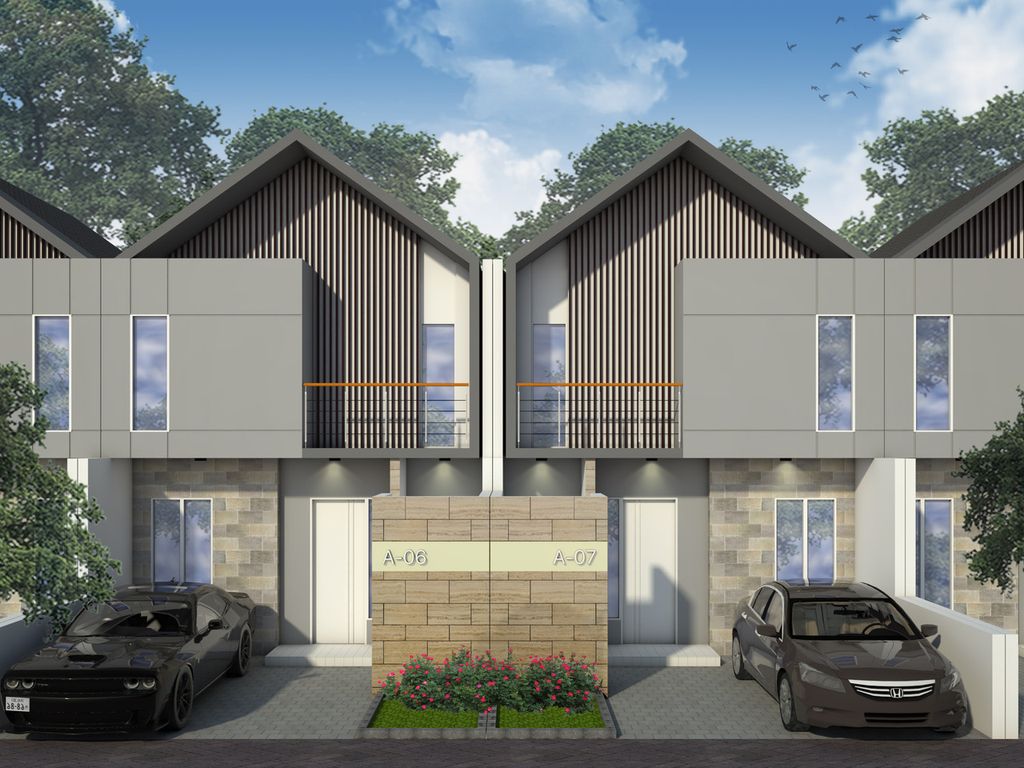 foto tampak rumah tipe Rajendra perumahan Maharaja Residencee