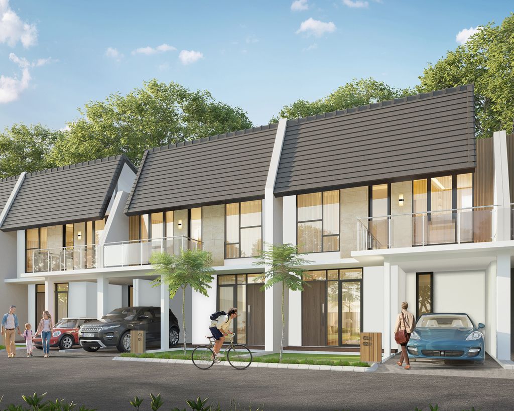 foto tampak rumah tipe NEW GRANDE perumahan METLAND CILEUNGSI SEKTOR IV-REVISI