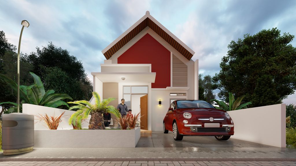 foto tampak rumah tipe Cluster Zora perumahan GRAHA ASRI RESIDENCE 3 TAHAP 3