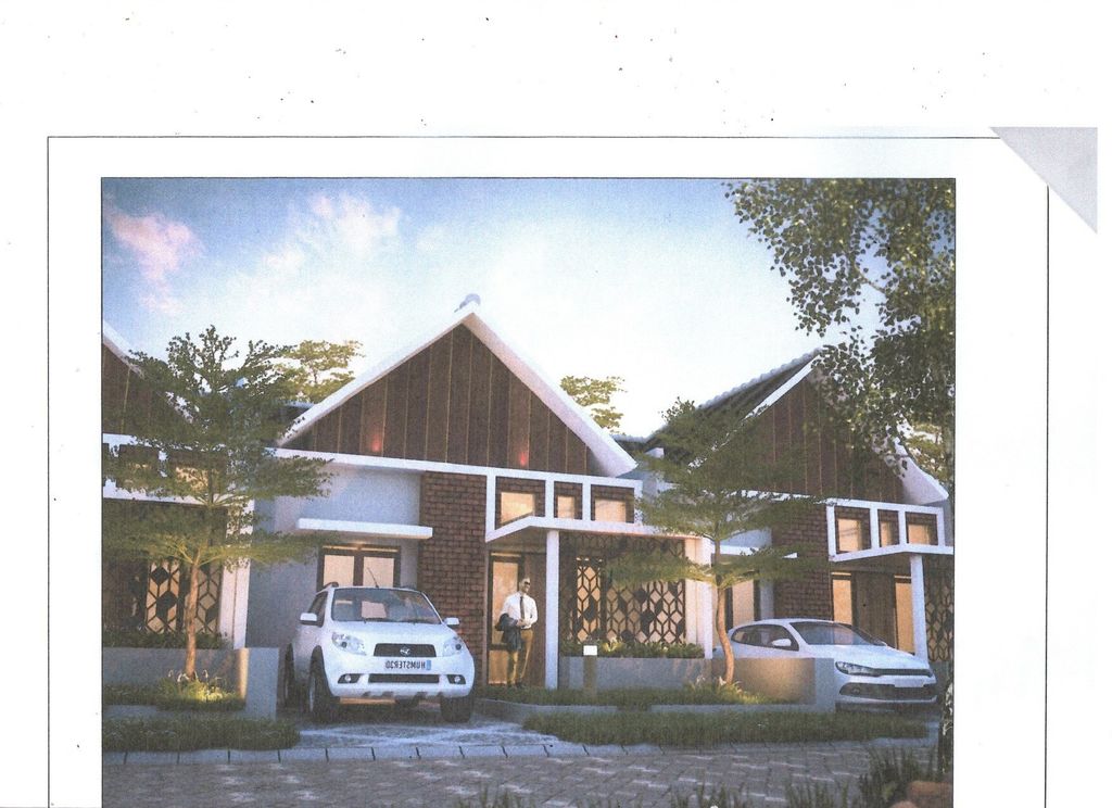 foto tampak rumah tipe T. 81 Luas 119 perumahan Perum AUSTINVILLE Tahap II